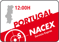 Portugal 12:00 horas - envíos urgentes a Portugal