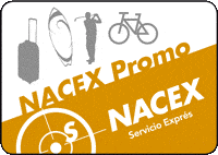nacex_promo - envio de bicicletas, maletas, tablas de surf, equipos de golf y buceo desde Valladolid